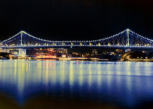 John Felschow - Blue Bridge of Brisbane [Card]